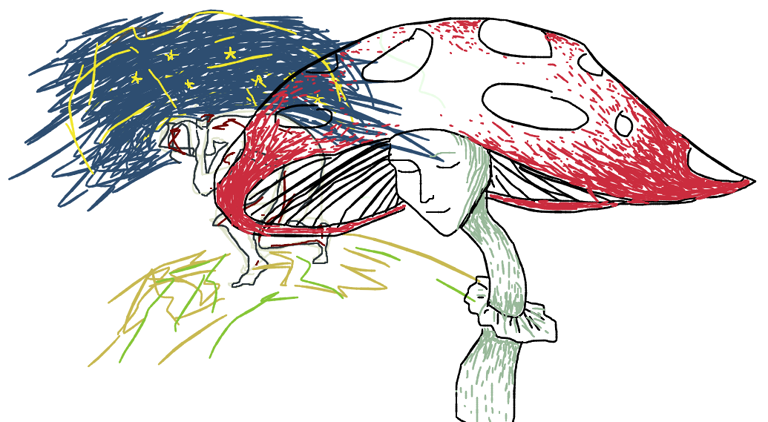 A drawing made with atrament