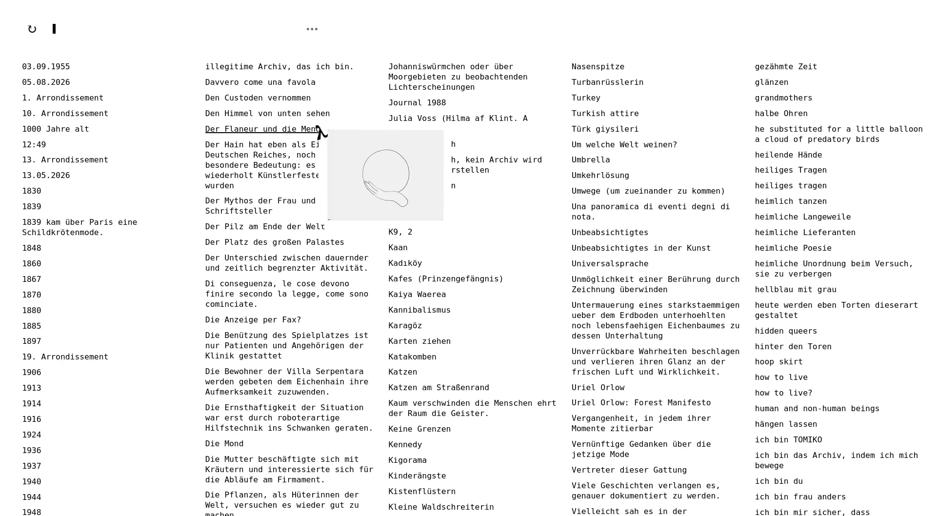 Patrizia Bach's website screenshot