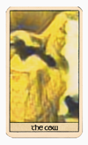 cow - AI-generated tarot card